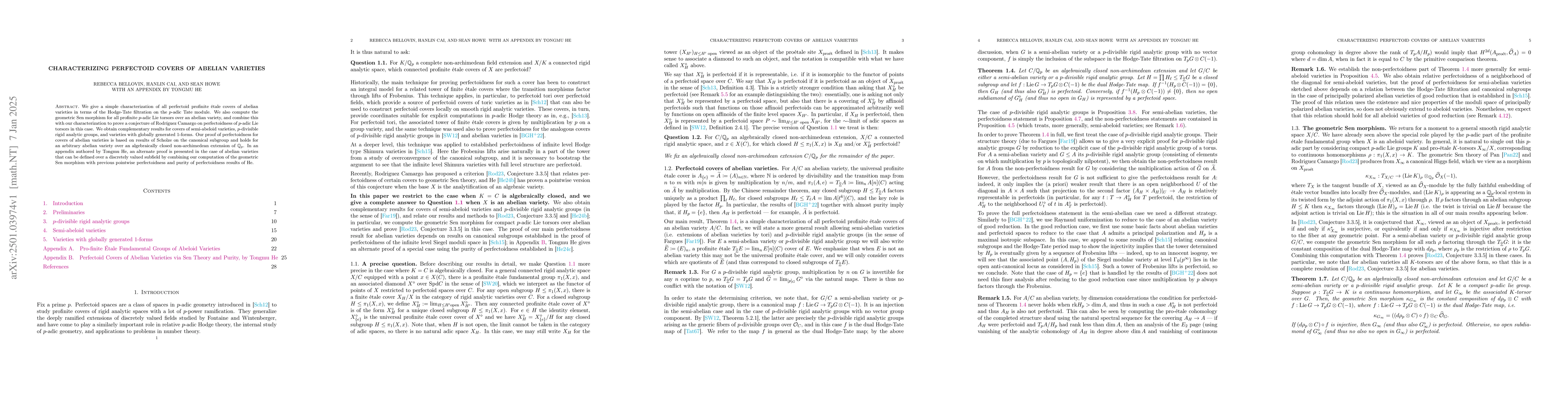 Thumbnail for Characterizing perfectoid covers of abelian varieties