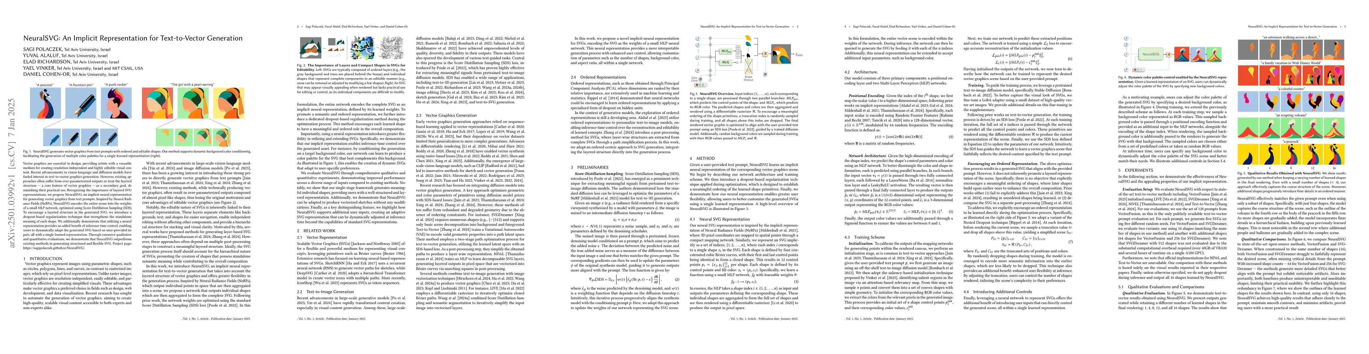 Thumbnail for NeuralSVG: An Implicit Representation for Text-to-Vector Generation