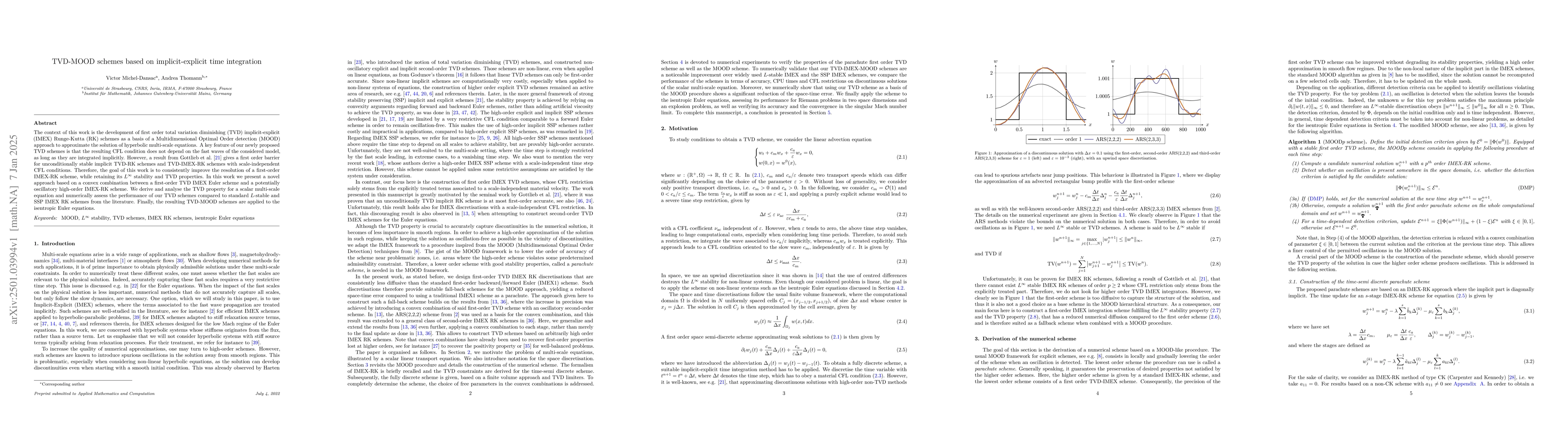 Thumbnail for TVD-MOOD schemes based on implicit-explicit time integration
