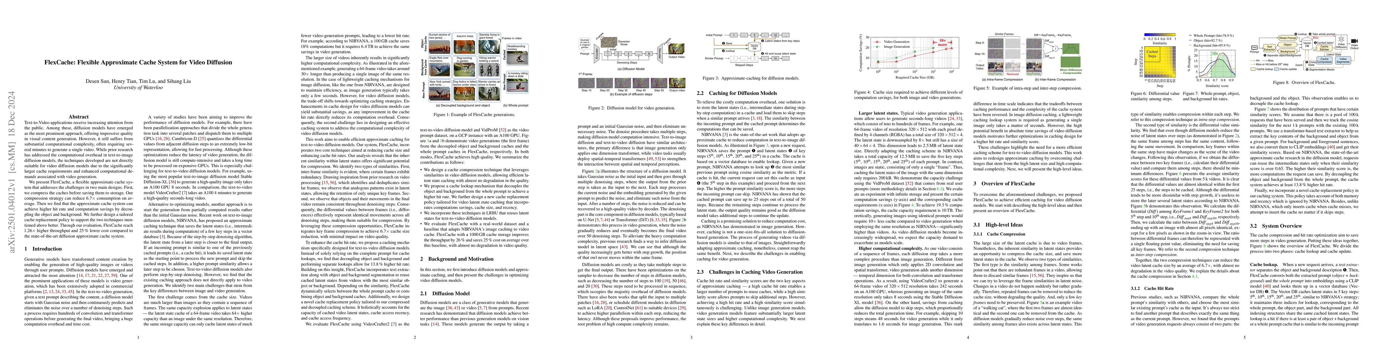 Thumbnail for FlexCache: Flexible Approximate Cache System for Video Diffusion