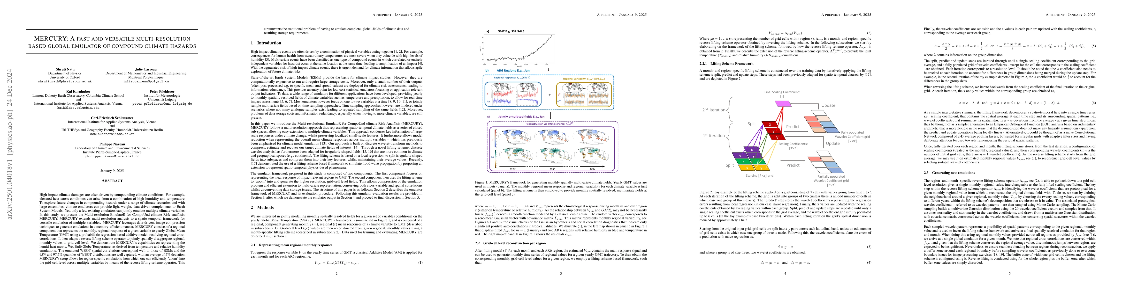 Thumbnail for MERCURY: A fast and versatile multi-resolution based global emulator of
  compound climate hazards