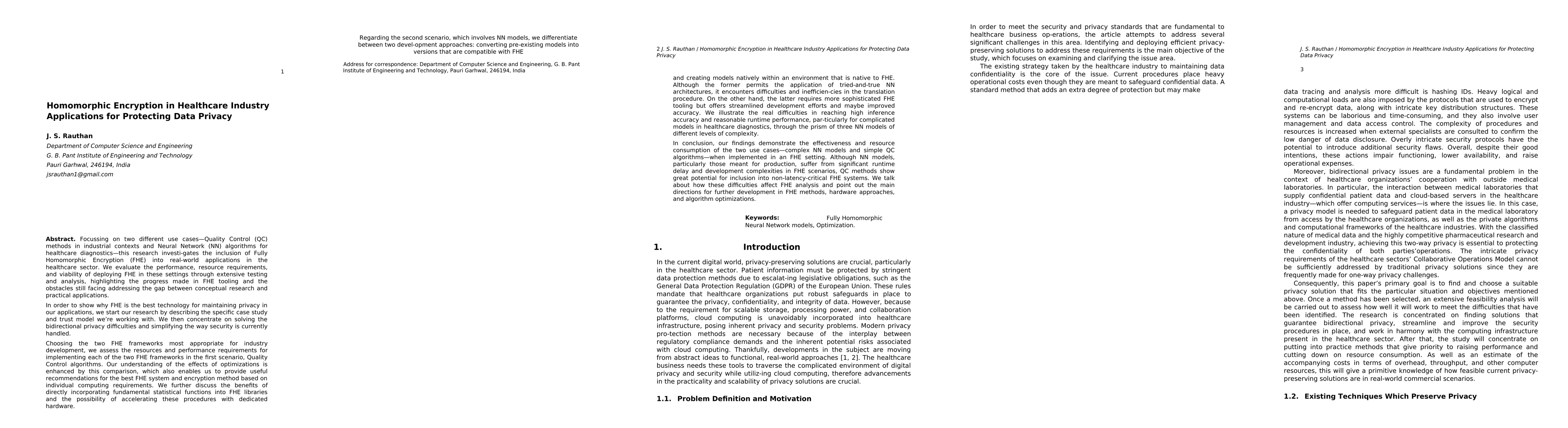 Thumbnail for Homomorphic Encryption in Healthcare Industry Applications for
  Protecting Data Privacy