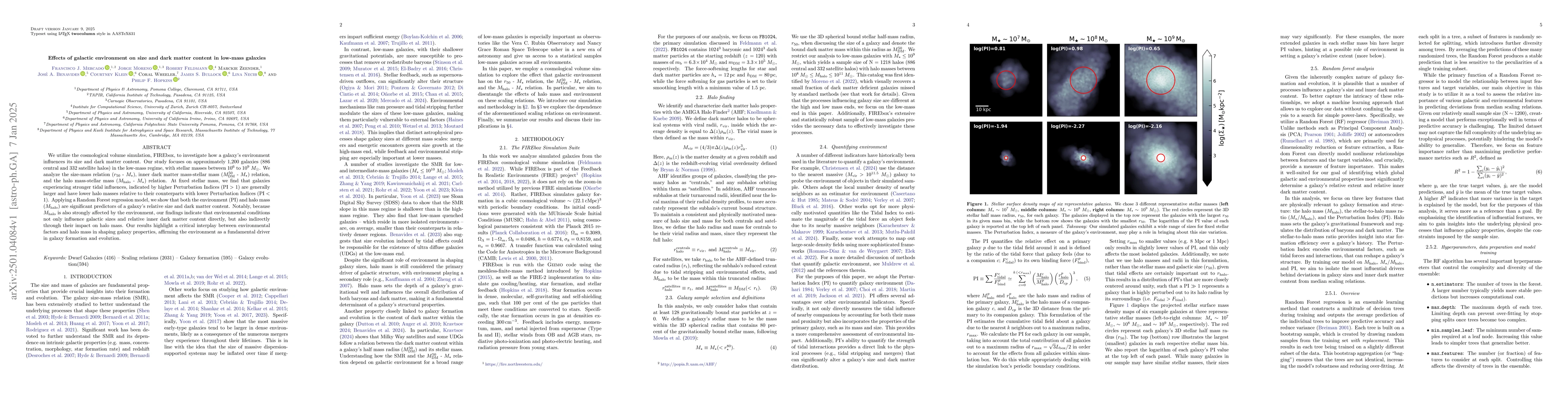 Thumbnail for Effects of galactic environment on size and dark matter content in
  low-mass galaxies