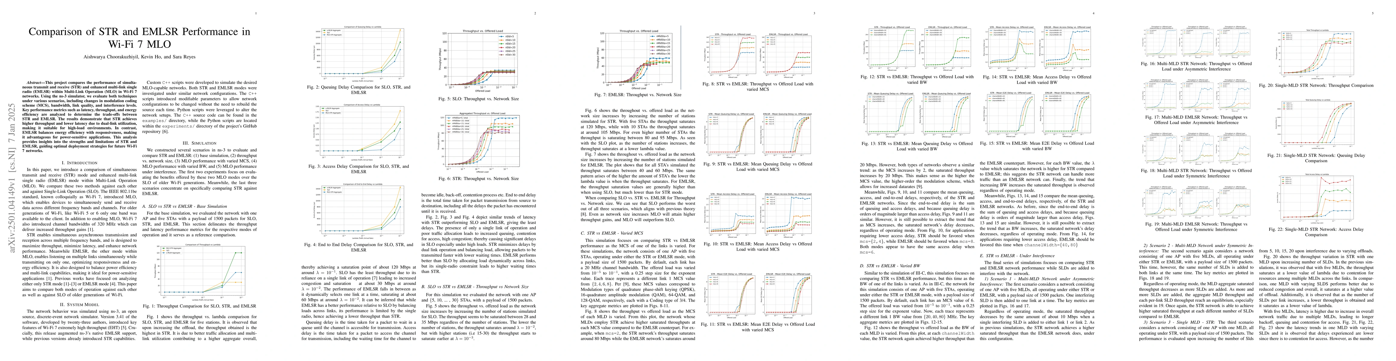 Thumbnail for Comparison of STR and EMLSR Performance in Wi-Fi 7 MLO