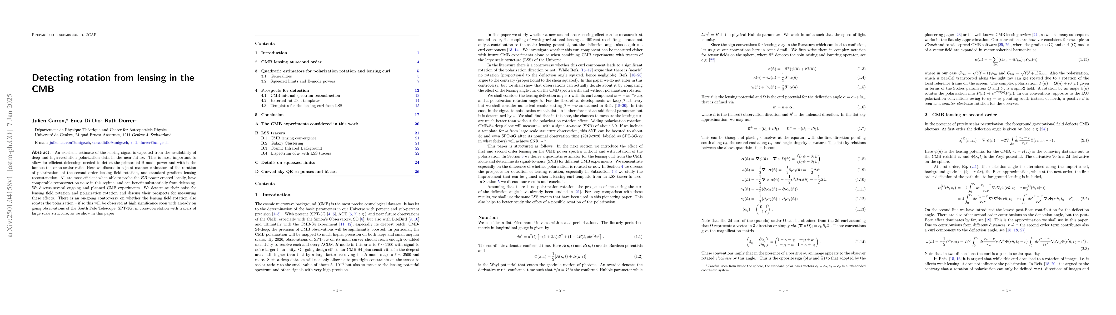 Thumbnail for Detecting rotation from lensing in the CMB