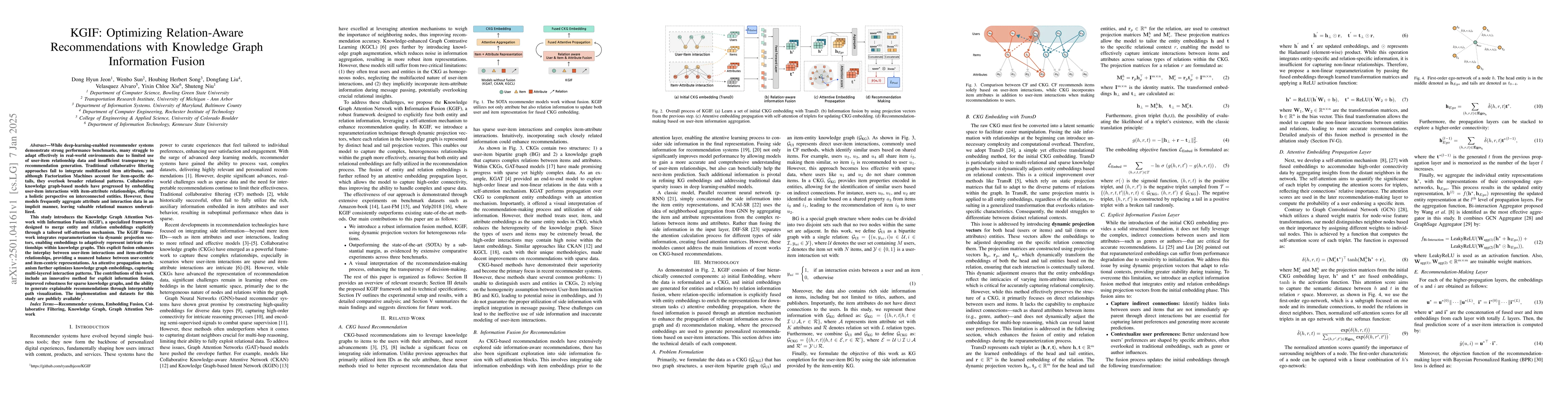 Thumbnail for KGIF: Optimizing Relation-Aware Recommendations with Knowledge Graph
  Information Fusion