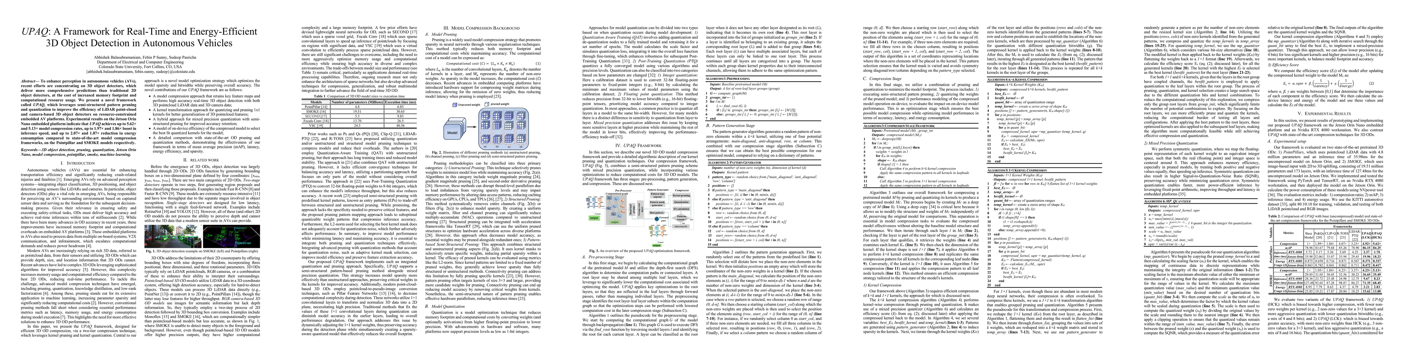 Thumbnail for UPAQ: A Framework for Real-Time and Energy-Efficient 3D Object Detection
  in Autonomous Vehicles