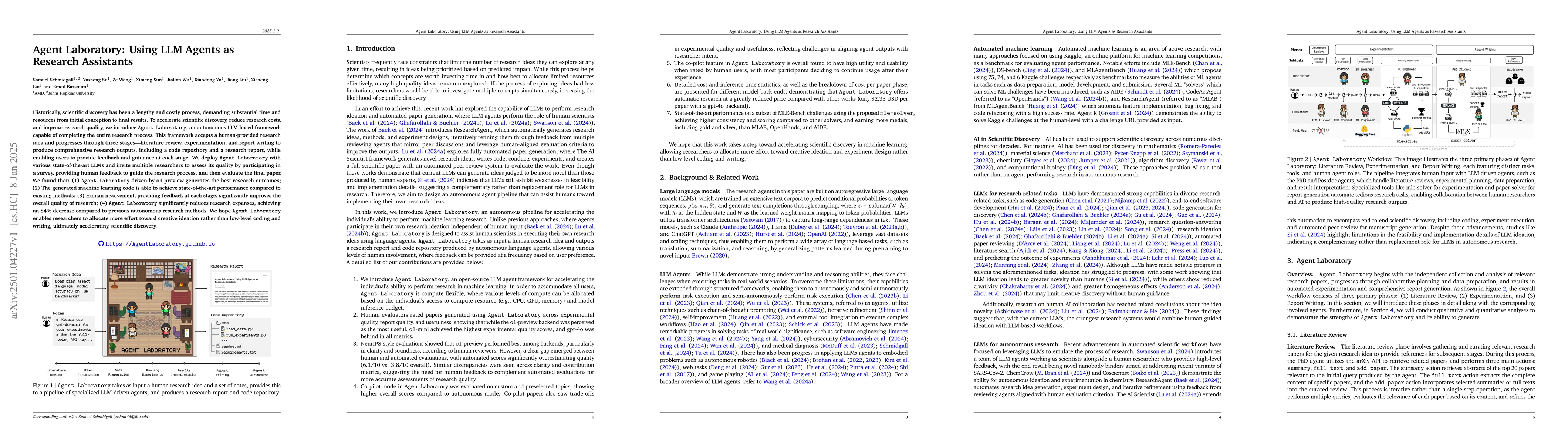 Thumbnail for Agent Laboratory: Using LLM Agents as Research Assistants