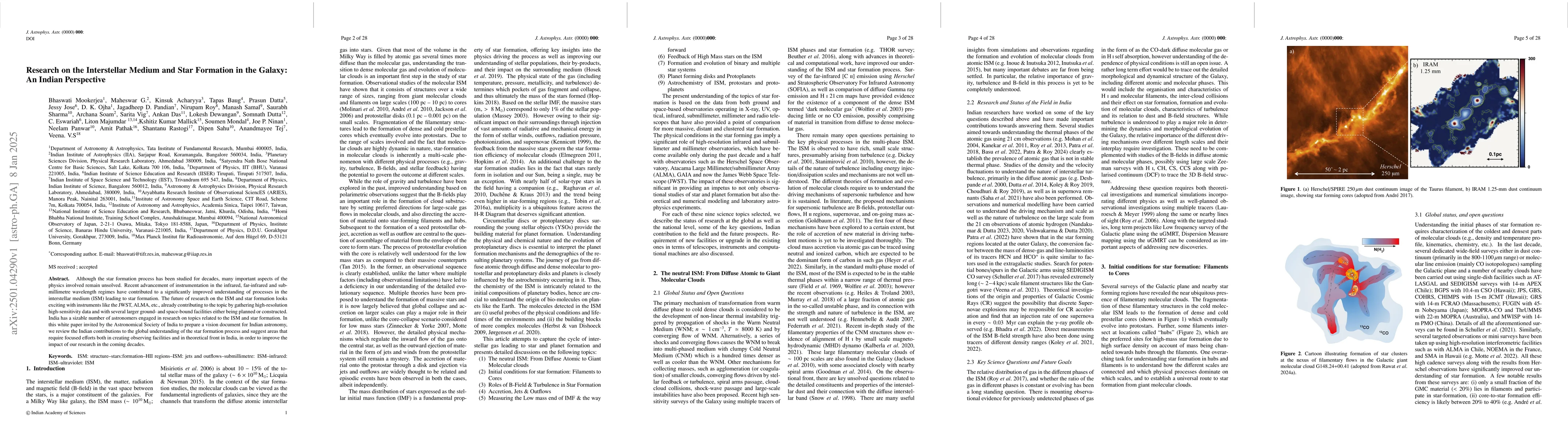 Thumbnail for Research on the Interstellar Medium and Star Formation in the Galaxy: An
  Indian Perspective