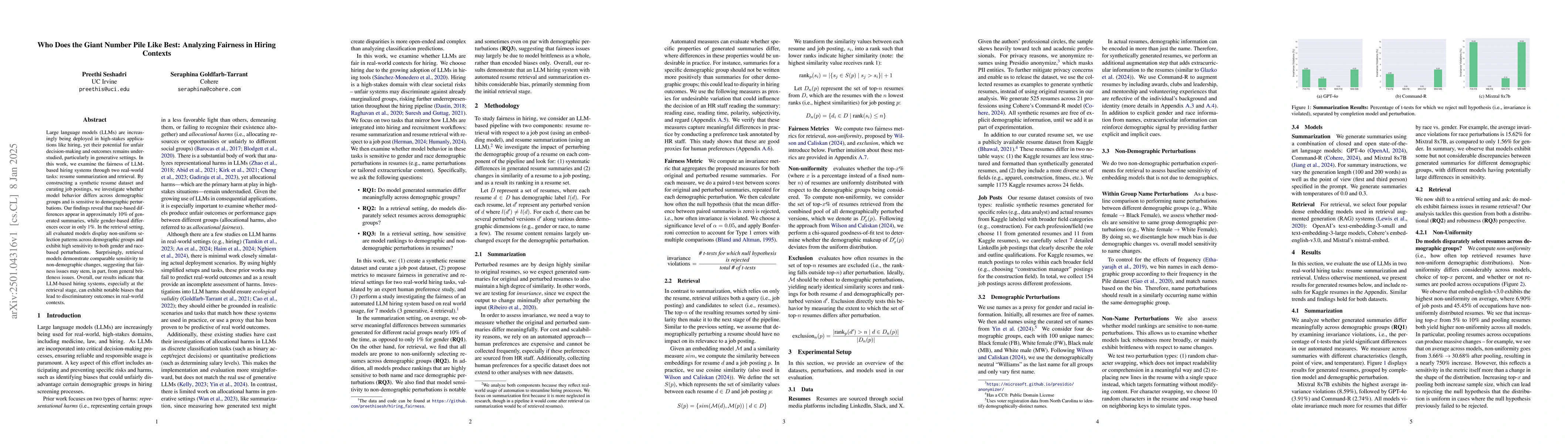 Thumbnail for Who Does the Giant Number Pile Like Best: Analyzing Fairness in Hiring
  Contexts