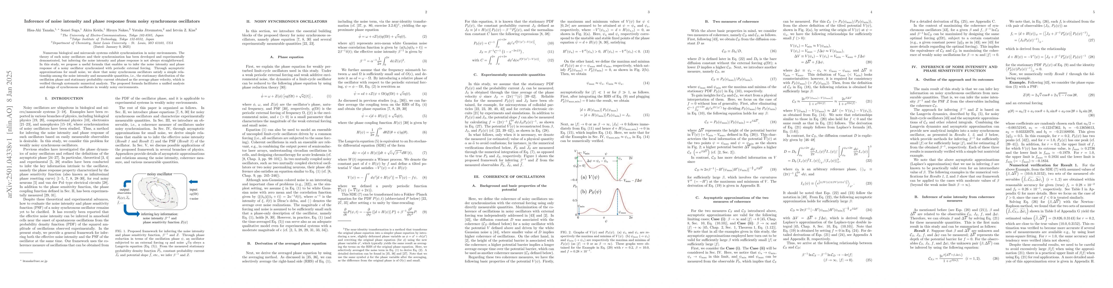 Thumbnail for Inference of noise intensity and phase response from noisy synchronous
  oscillators