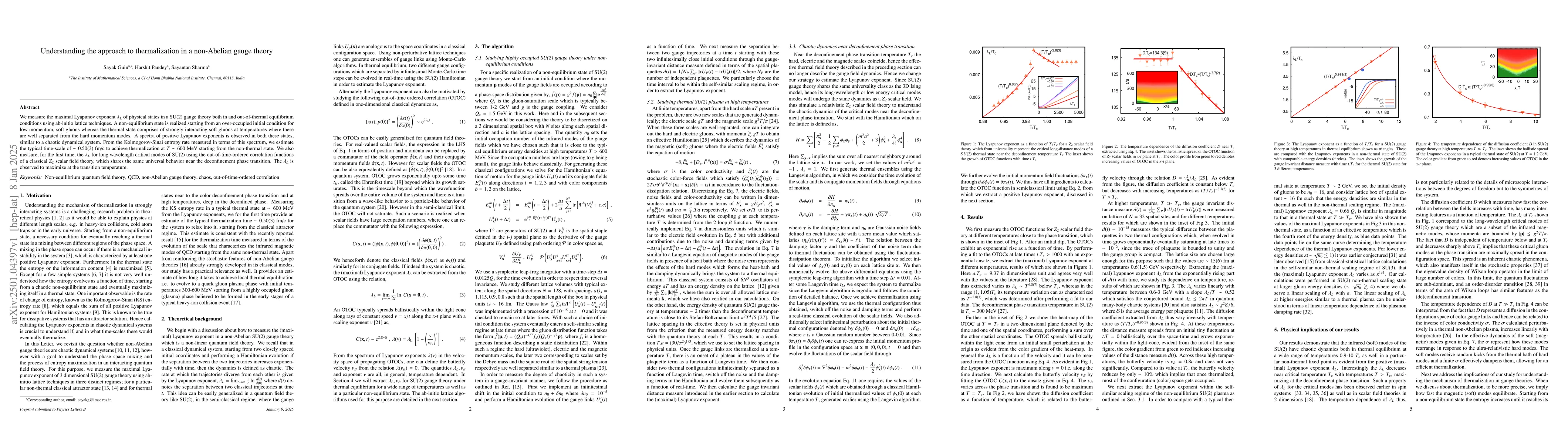 Thumbnail for Understanding the approach to thermalization in a non-Abelian gauge
  theory