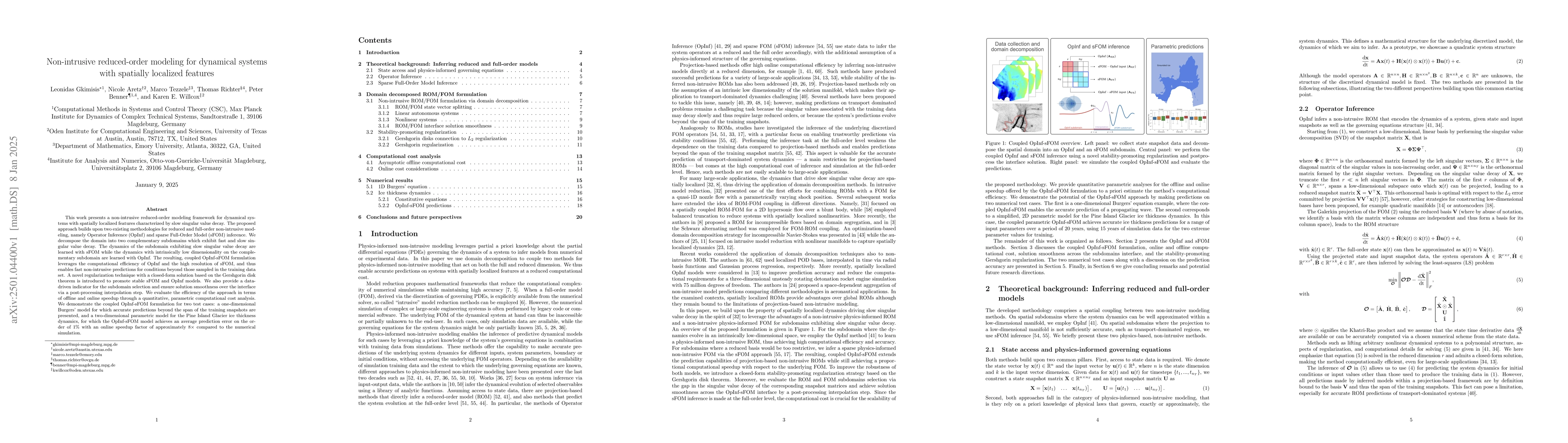 Thumbnail for Non-intrusive reduced-order modeling for dynamical systems with
  spatially localized features