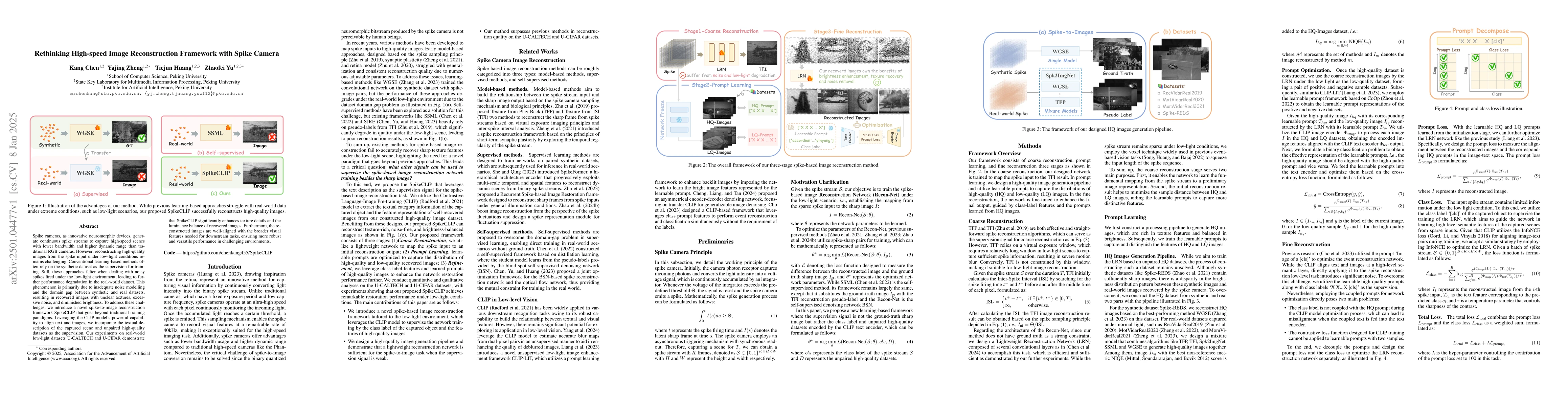 Thumbnail for Rethinking High-speed Image Reconstruction Framework with Spike Camera