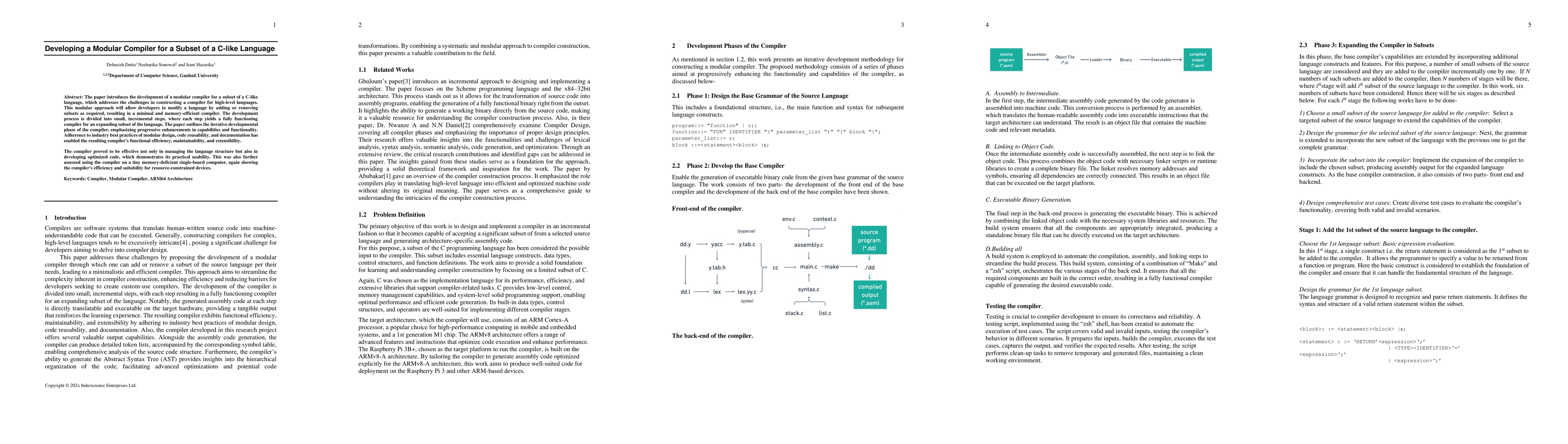 Thumbnail for Developing a Modular Compiler for a Subset of a C-like Language
