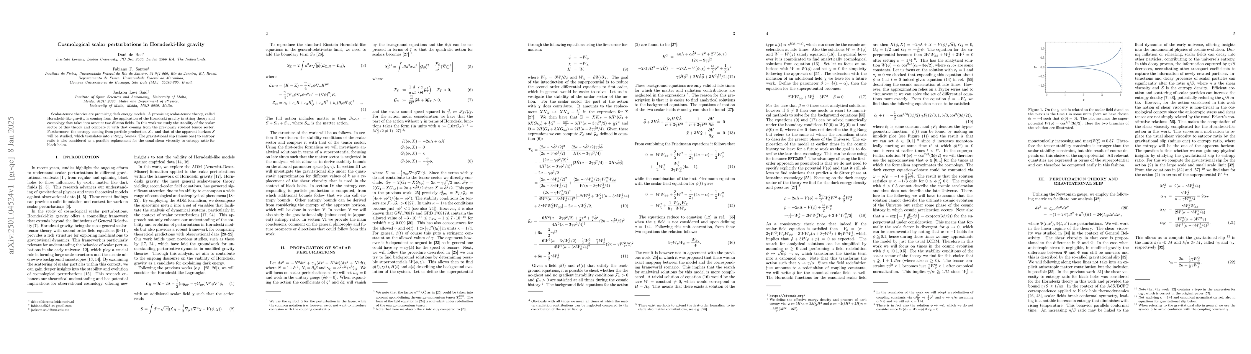 Thumbnail for Cosmological scalar perturbations in Horndeski-like gravity