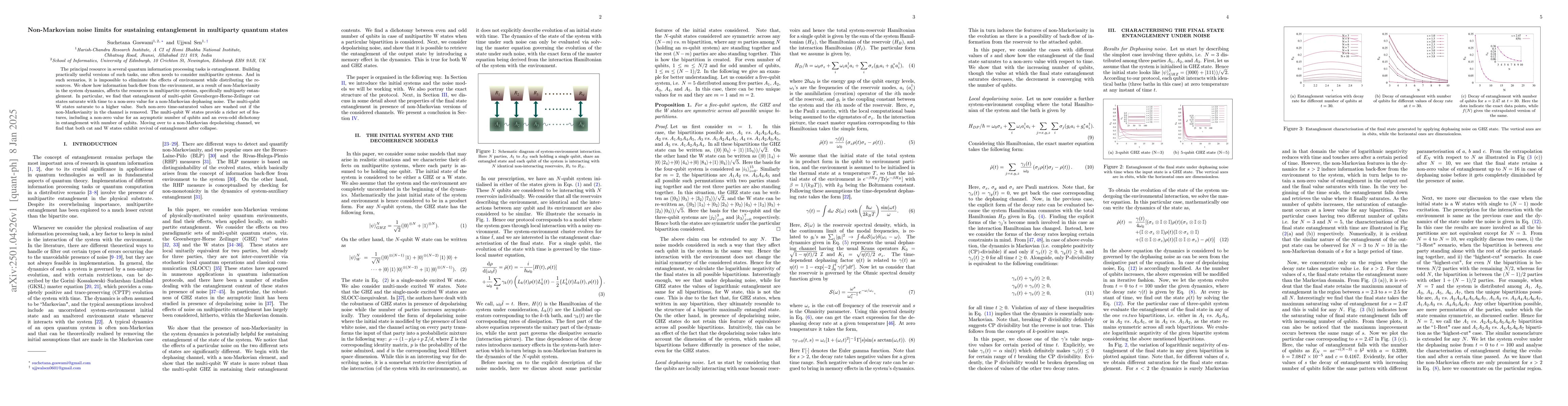 Thumbnail for Non-Markovian noise limits for sustaining entanglement in multiparty
  quantum states