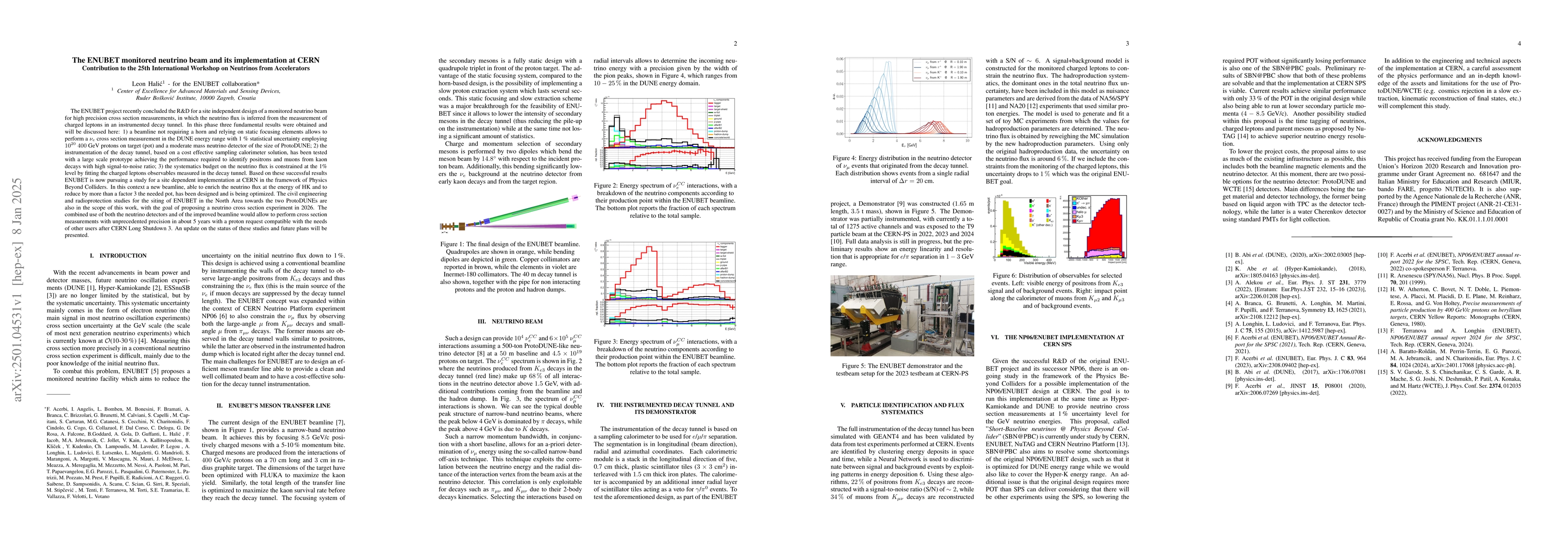 Thumbnail for The ENUBET monitored neutrino beam and its implementation at CERN