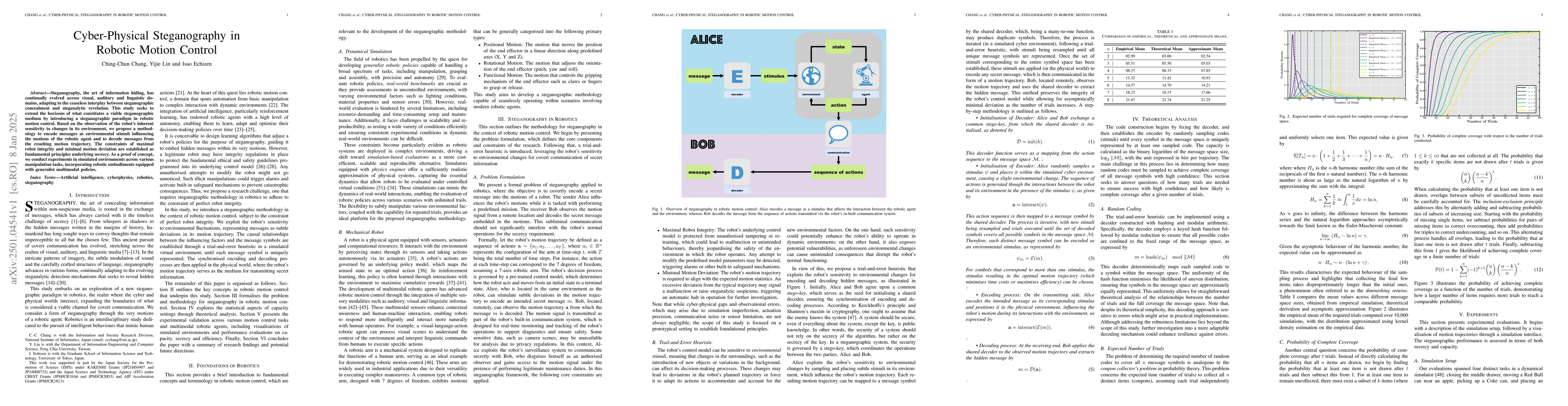 Thumbnail for Cyber-Physical Steganography in Robotic Motion Control