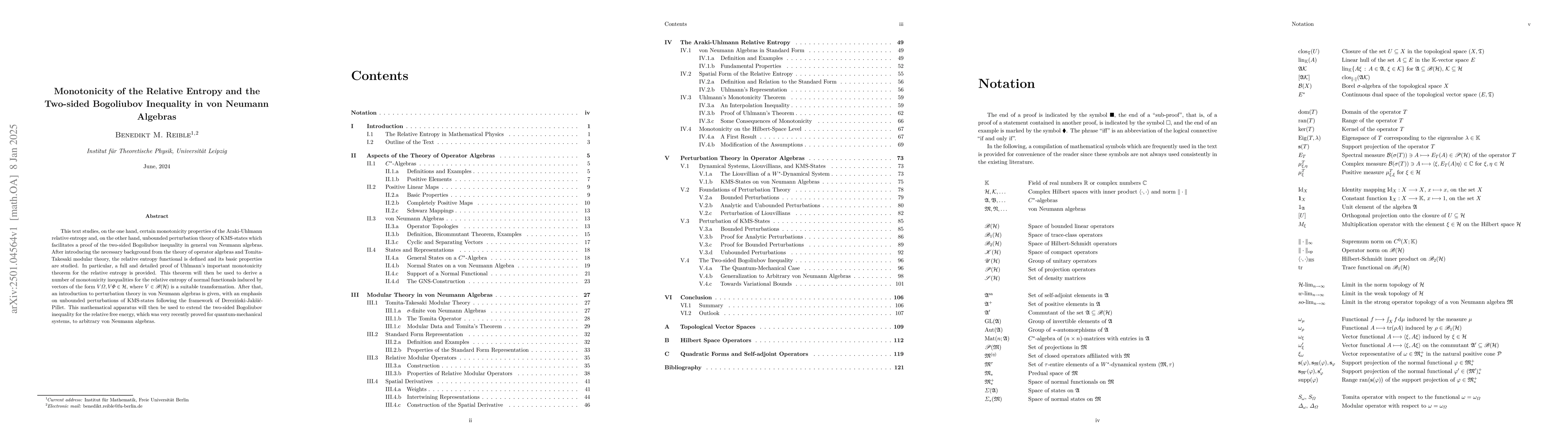 Thumbnail for Monotonicity of the Relative Entropy and the Two-sided Bogoliubov
  Inequality in von Neumann Algebras