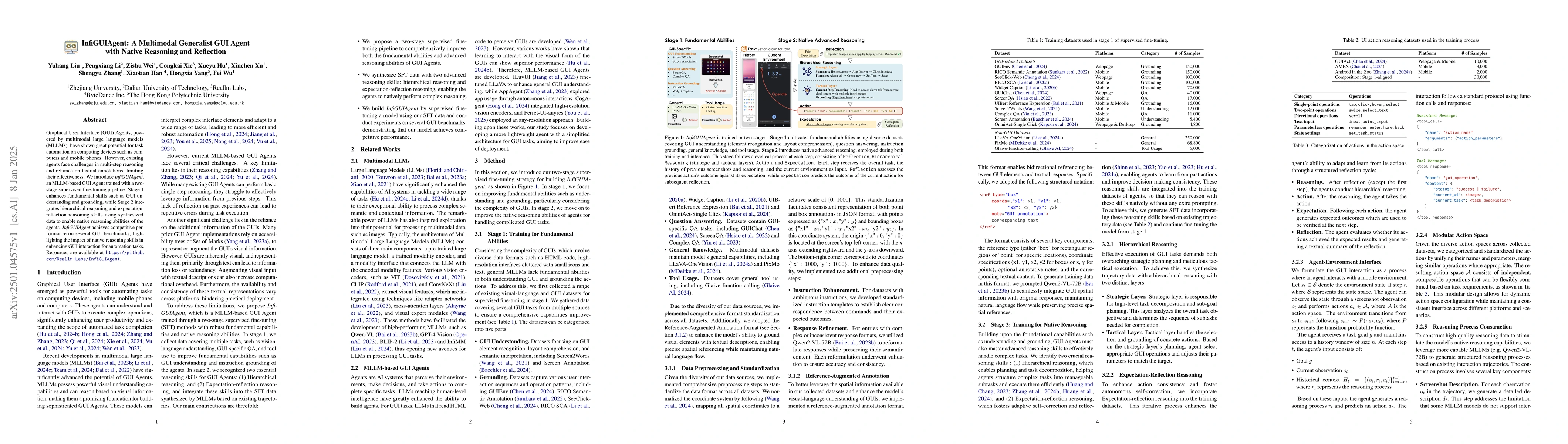 Thumbnail for InfiGUIAgent: A Multimodal Generalist GUI Agent with Native Reasoning
  and Reflection