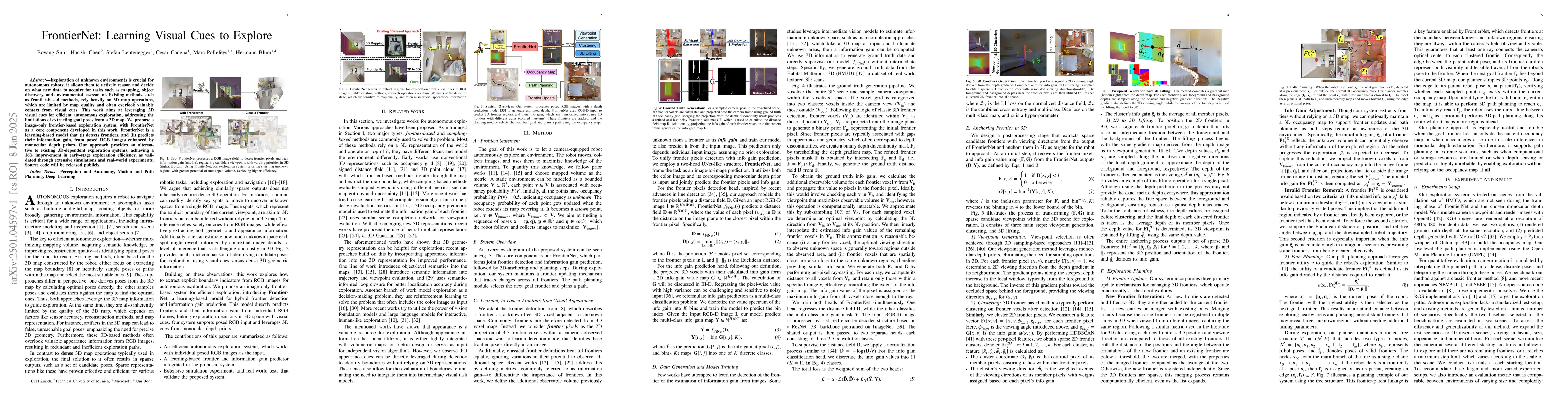 Thumbnail for FrontierNet: Learning Visual Cues to Explore