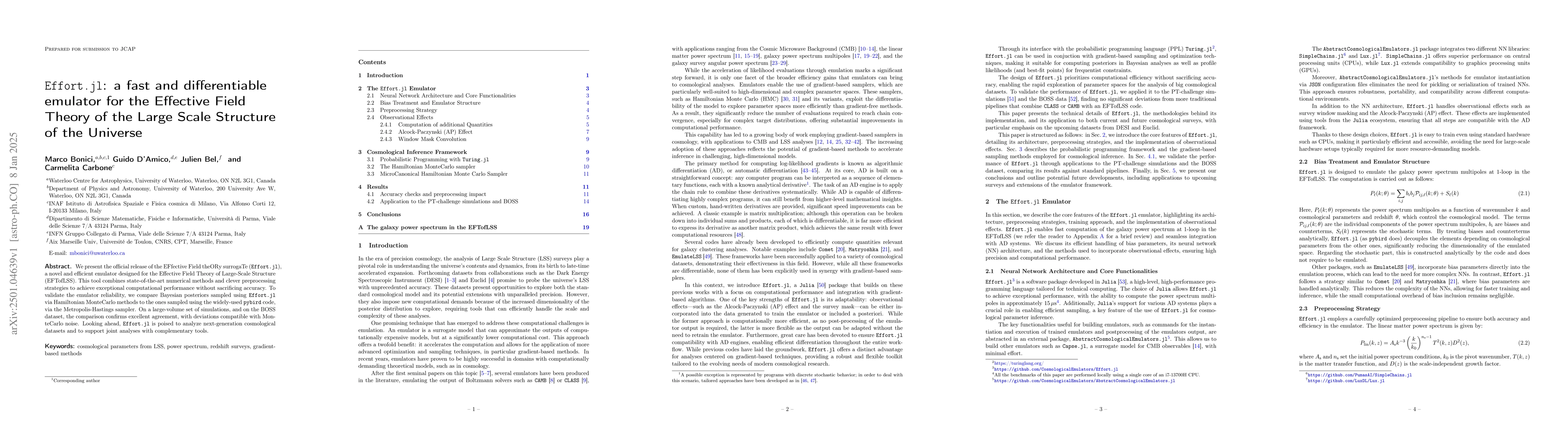Thumbnail for Effort: a fast and differentiable emulator for the Effective Field
  Theory of the Large Scale Structure of the Universe