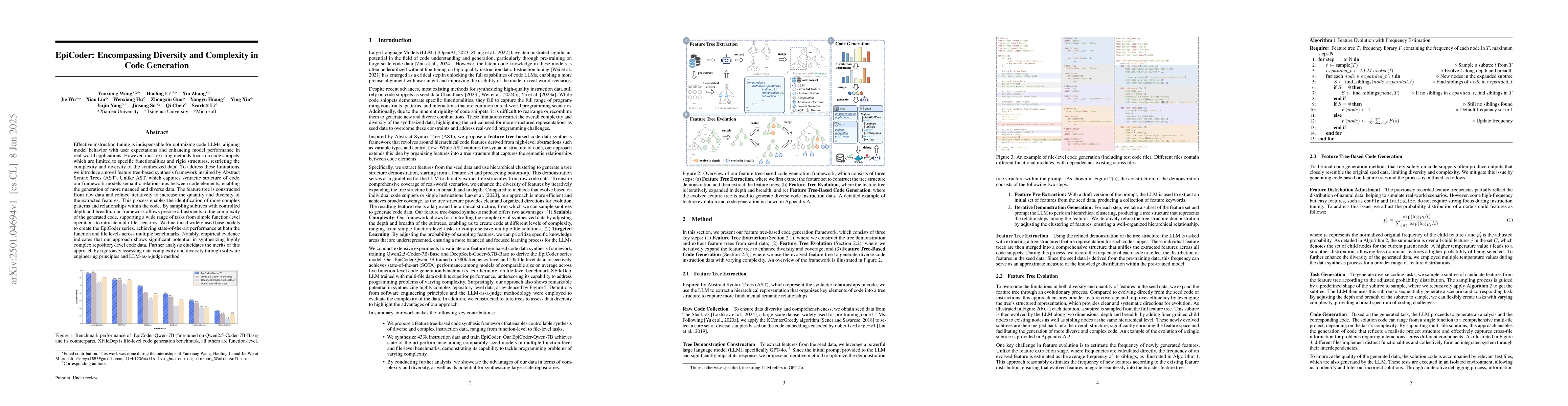 Thumbnail for EpiCoder: Encompassing Diversity and Complexity in Code Generation