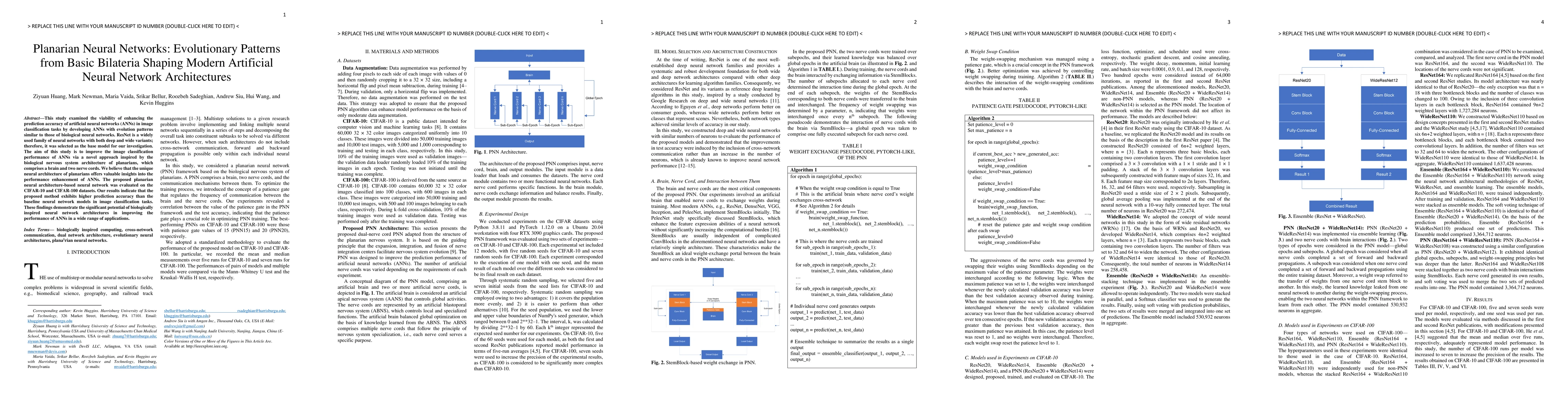 Thumbnail for Planarian Neural Networks: Evolutionary Patterns from Basic Bilateria
  Shaping Modern Artificial Neural Network Architectures