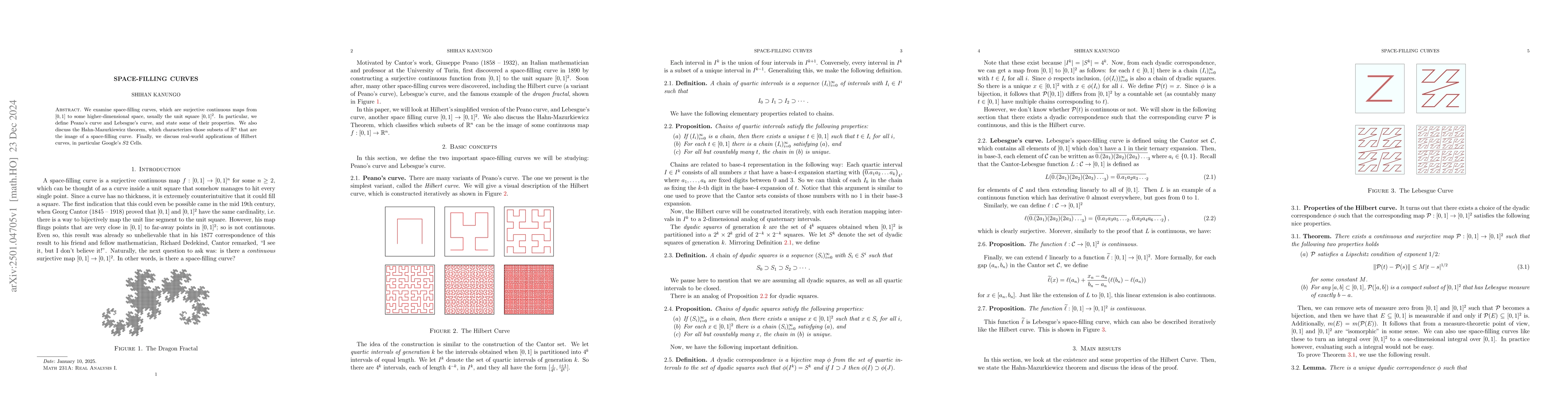 Thumbnail for Space-Filling Curves