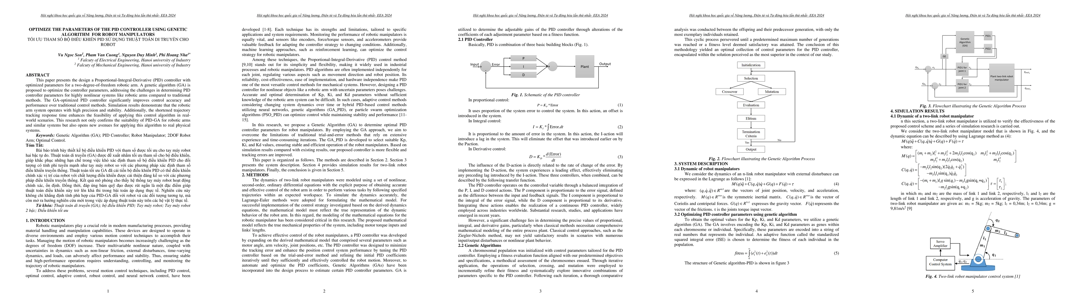 Thumbnail for Optimize the parameters of the PID Controller using Genetic Algorithm
  for Robot Manipulators