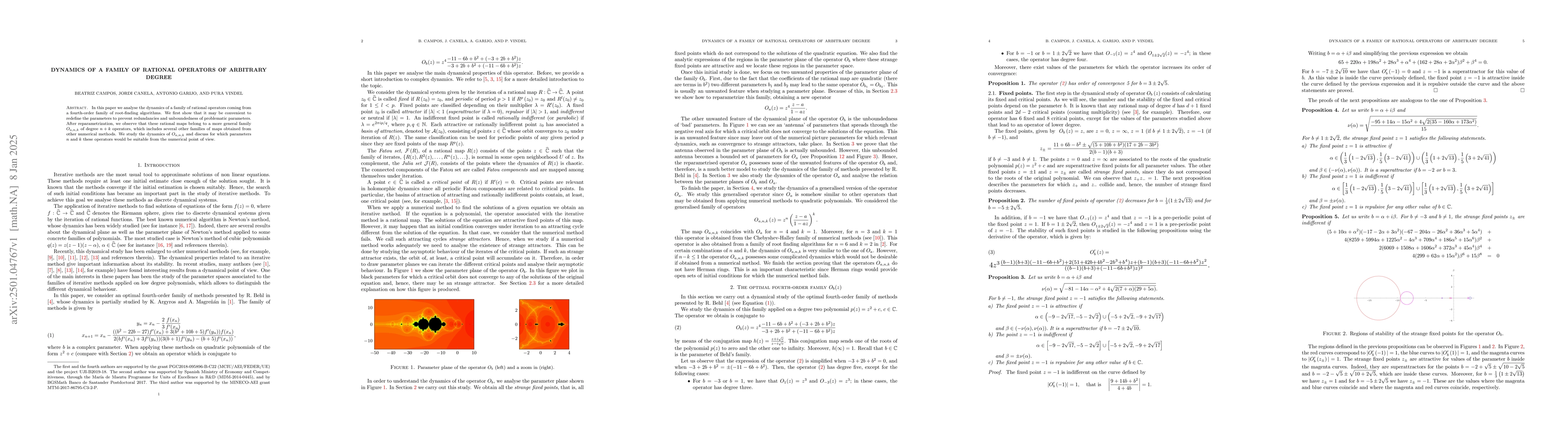 Thumbnail for Dynamics of a Family of Rational Operators of Arbitrary Degree