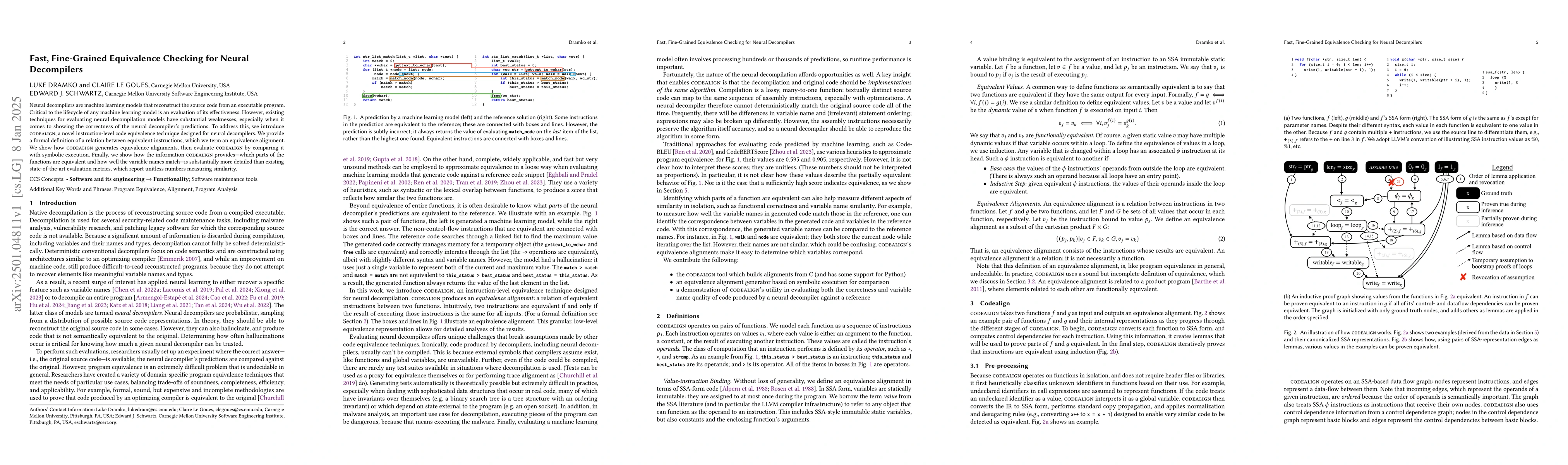 Thumbnail for Fast, Fine-Grained Equivalence Checking for Neural Decompilers
