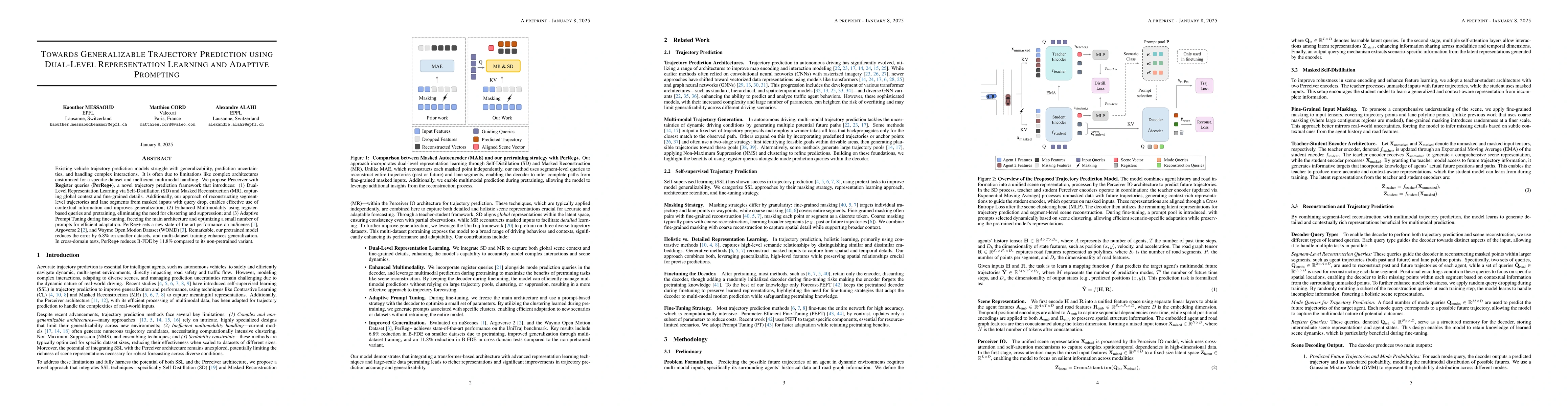 Thumbnail for Towards Generalizable Trajectory Prediction Using Dual-Level
  Representation Learning And Adaptive Prompting