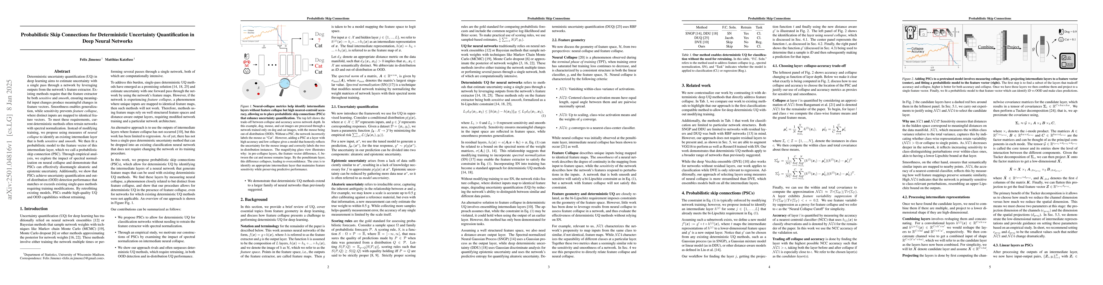 Thumbnail for Probabilistic Skip Connections for Deterministic Uncertainty
  Quantification in Deep Neural Networks