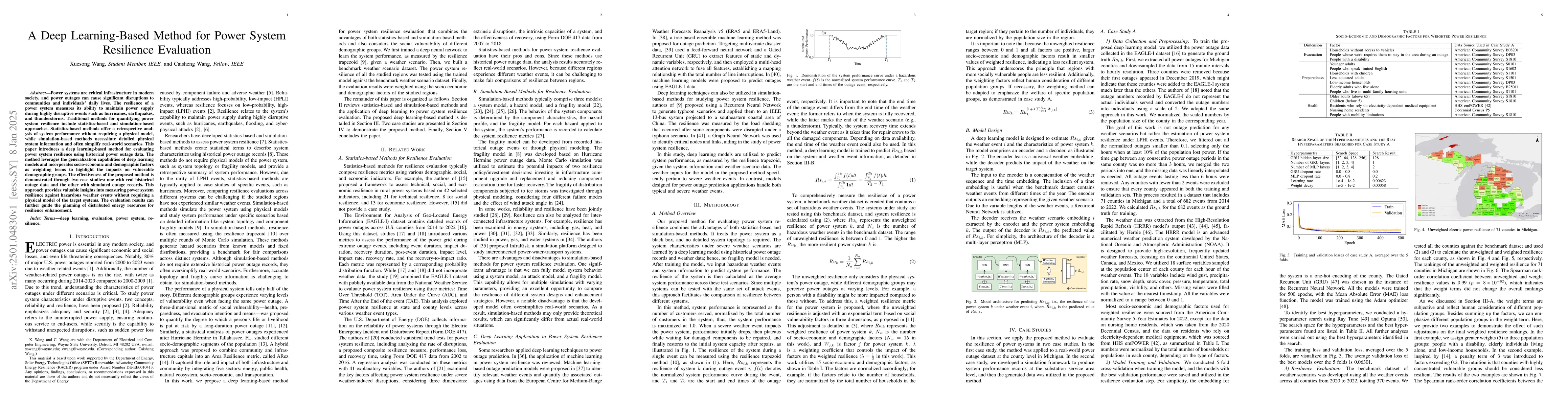 Thumbnail for A Deep Learning-Based Method for Power System Resilience Evaluation