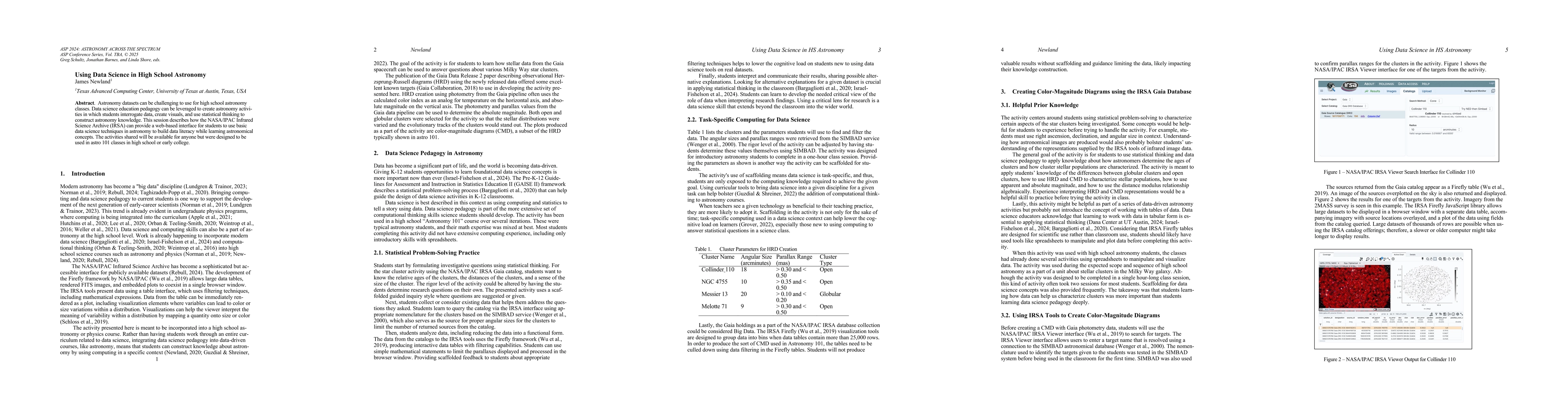 Thumbnail for Using Data Science in High School Astronomy