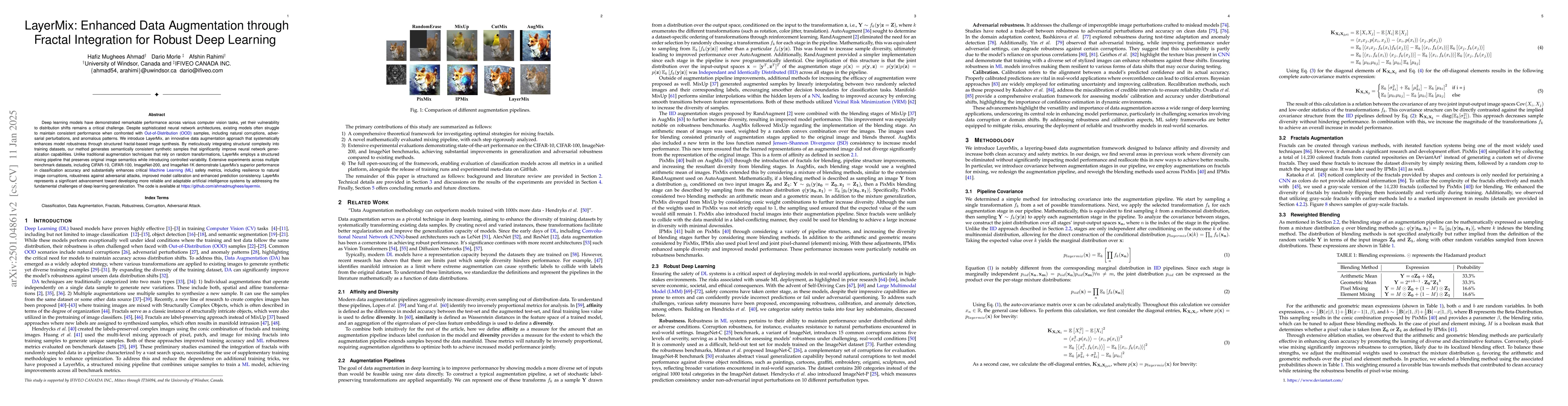 Thumbnail for LayerMix: Enhanced Data Augmentation through Fractal Integration for
  Robust Deep Learning