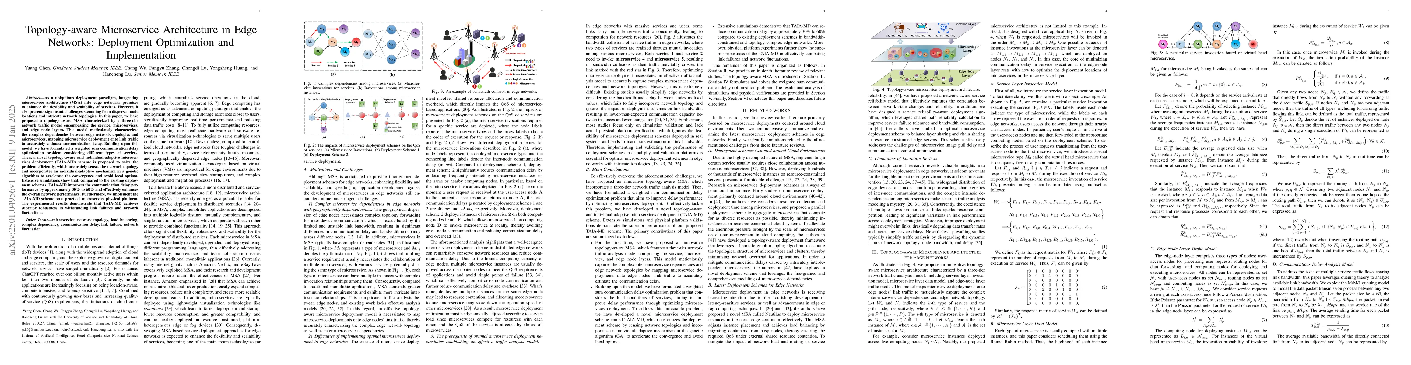 Thumbnail for Topology-aware Microservice Architecture in Edge Networks: Deployment
  Optimization and Implementation