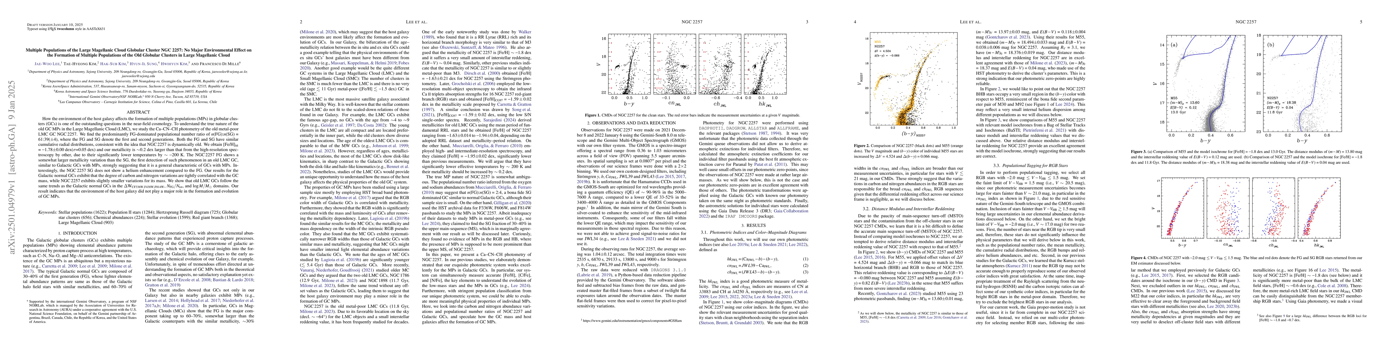 Thumbnail for Multiple Populations of the Large Magellanic Cloud Globular Cluster NGC
  2257: No Major Environmental Effect on the Formation of Multiple Populations
  of the Old Globular Clusters in Large Magellanic Cloud