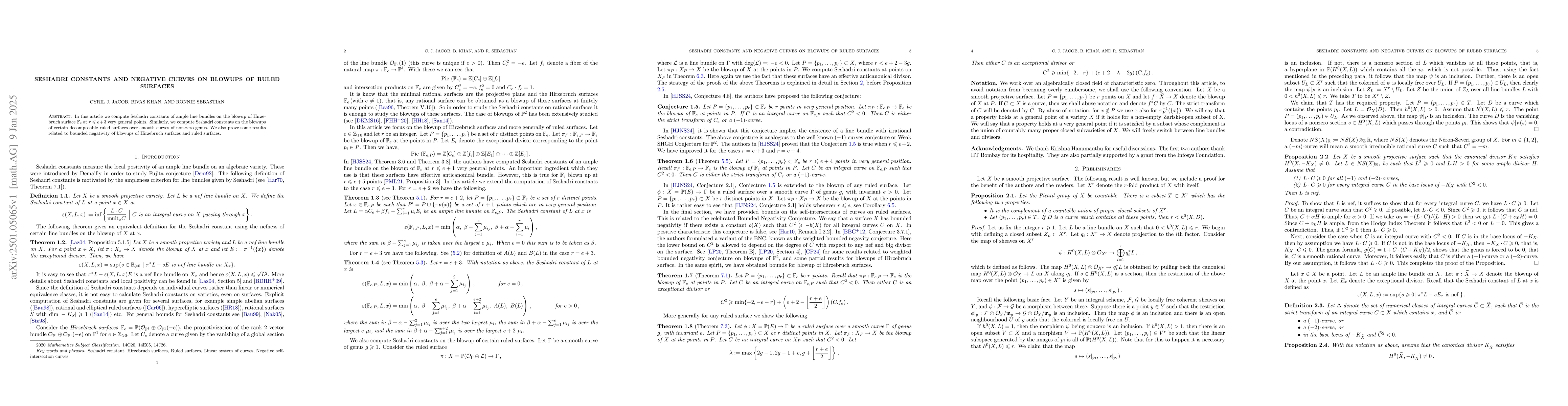 Thumbnail for Seshadri constants and negative curves on blowups of ruled surfaces