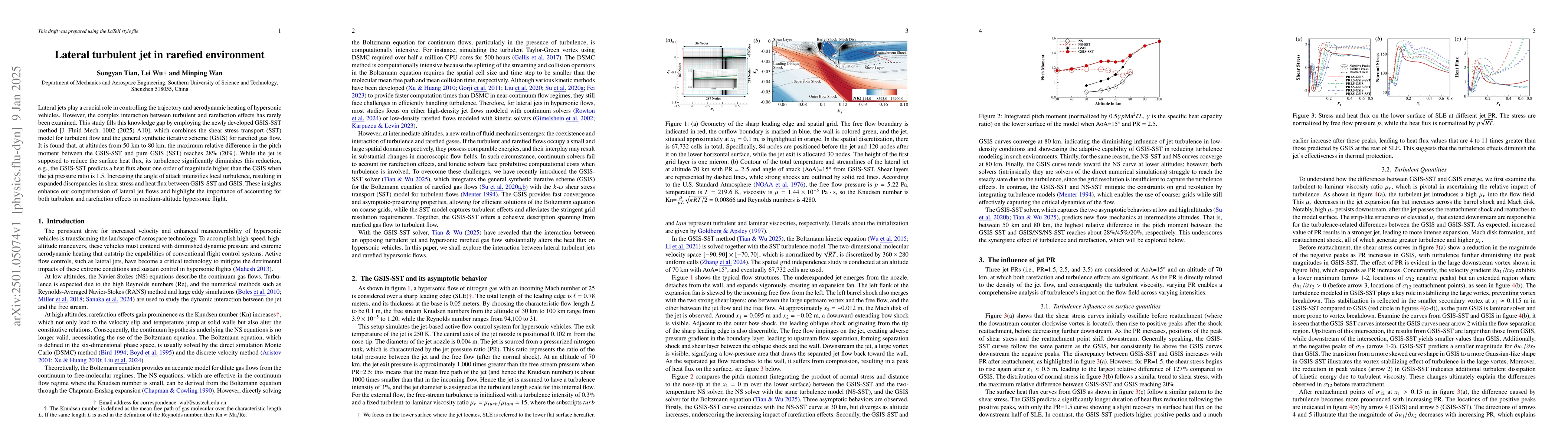 Thumbnail for Lateral turbulent jet in rarefied environment