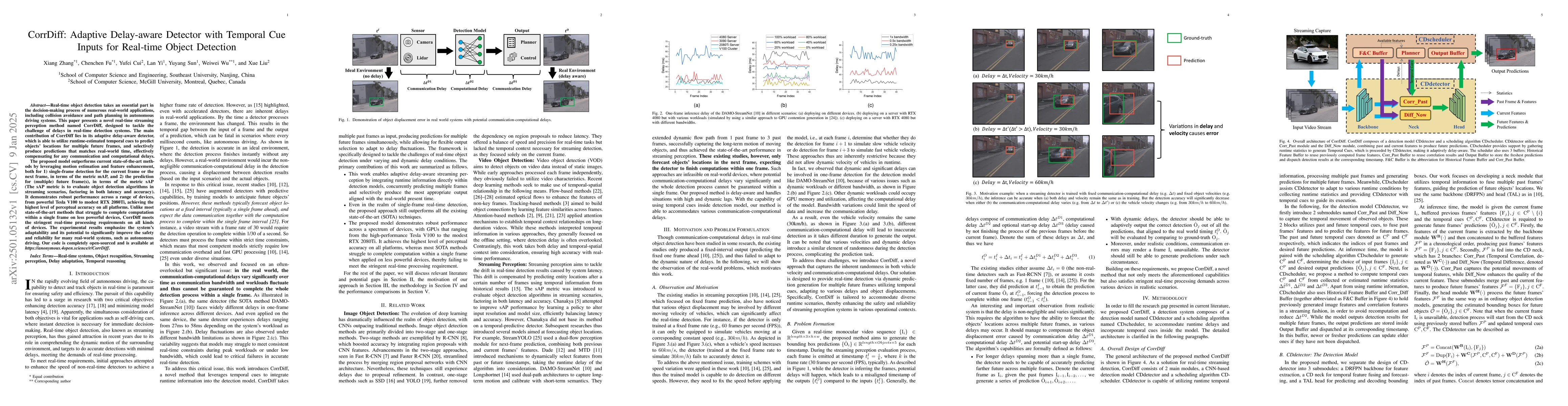Thumbnail for CorrDiff: Adaptive Delay-aware Detector with Temporal Cue Inputs for
  Real-time Object Detection