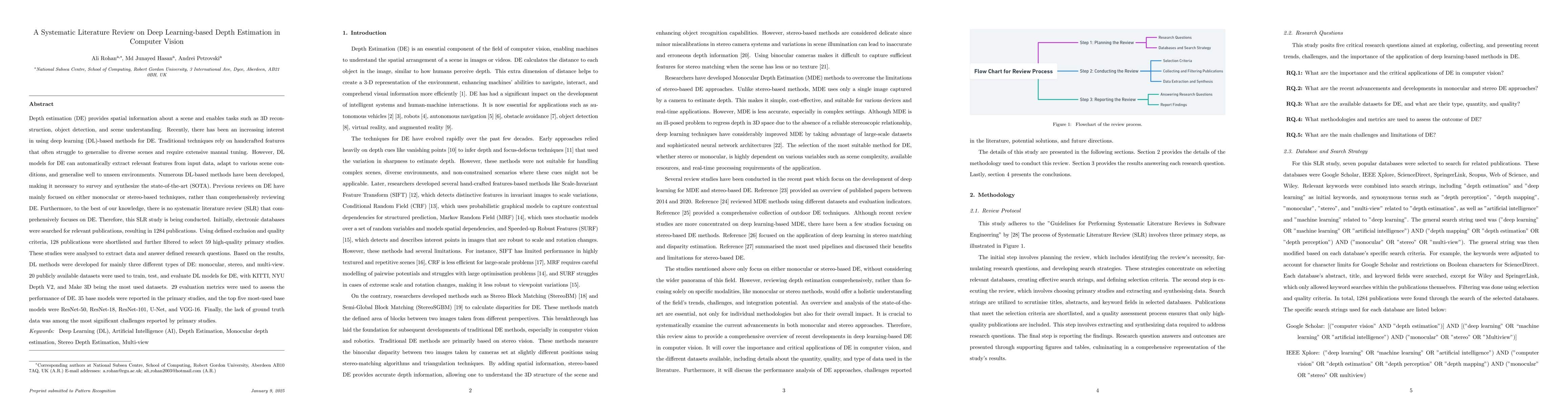 Thumbnail for A Systematic Literature Review on Deep Learning-based Depth Estimation
  in Computer Vision