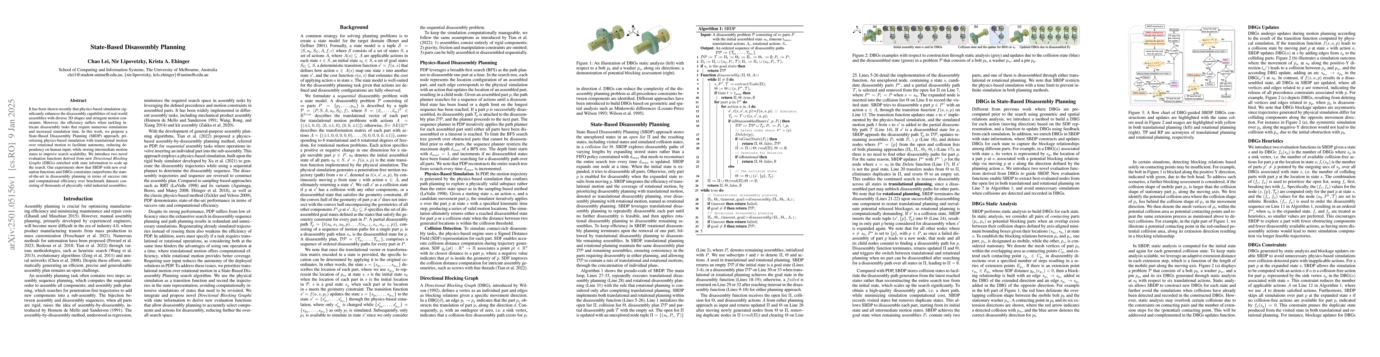 Thumbnail for State-Based Disassembly Planning