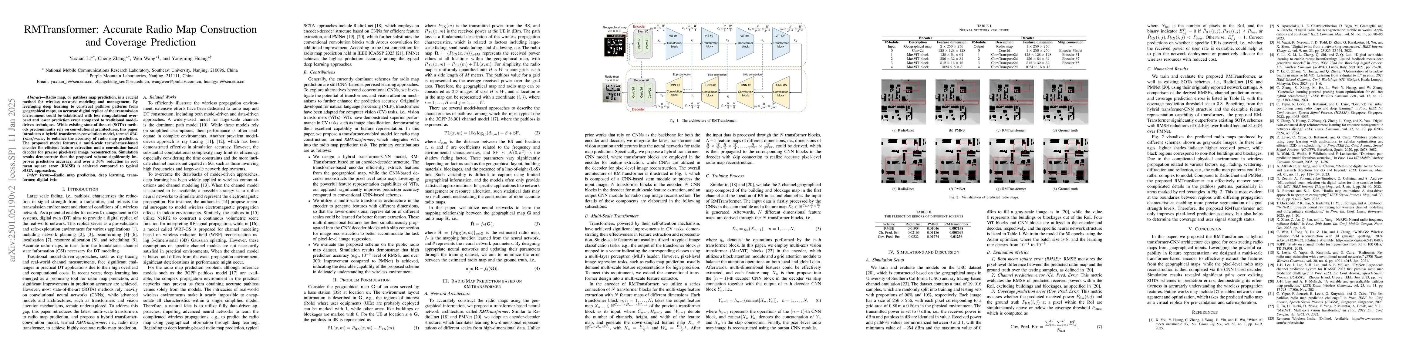 Thumbnail for RadioTransformer: Accurate Radio Map Construction and Coverage
  Prediction