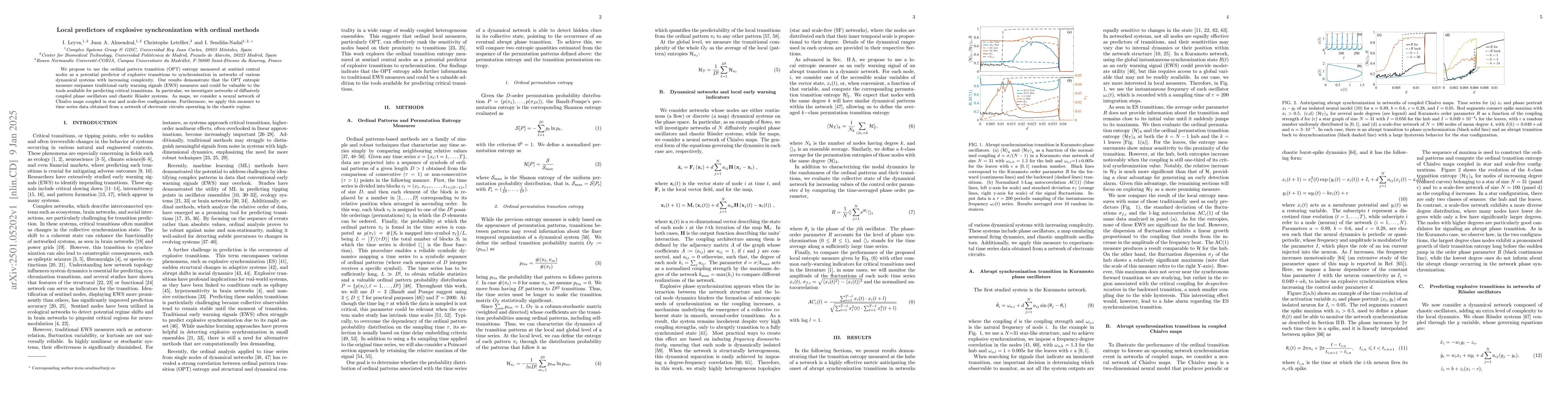 Thumbnail for Local predictors of explosive synchronization with ordinal methods
