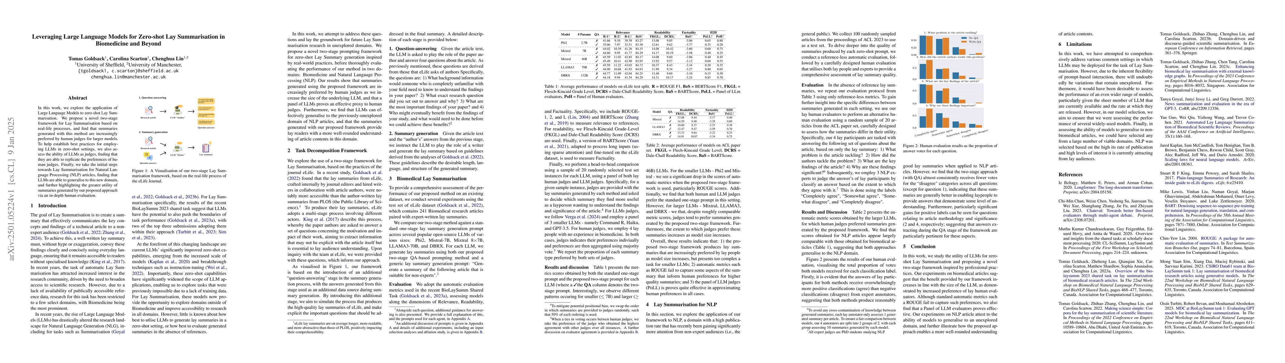 Thumbnail for Leveraging Large Language Models for Zero-shot Lay Summarisation in
  Biomedicine and Beyond
