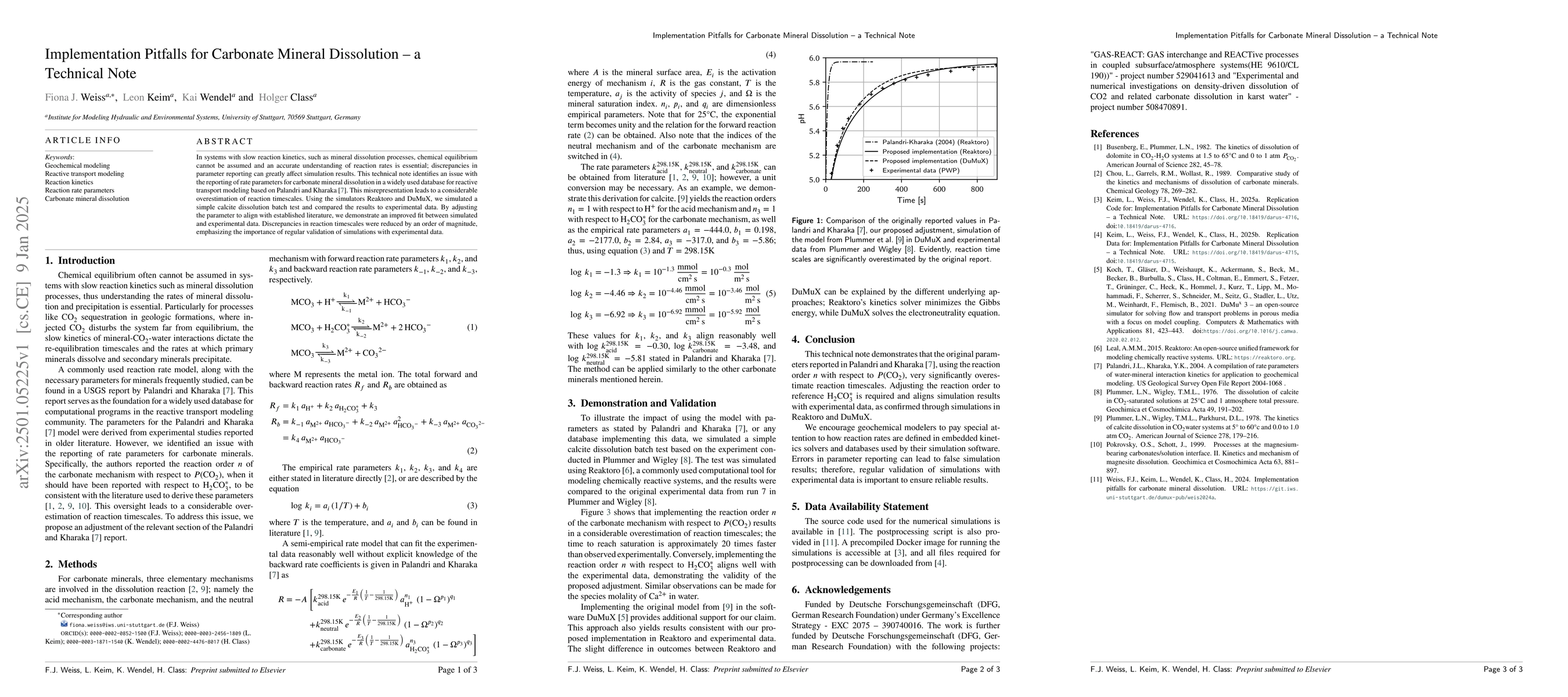 Thumbnail for Implementation Pitfalls for Carbonate Mineral Dissolution -- a Technical
  Note