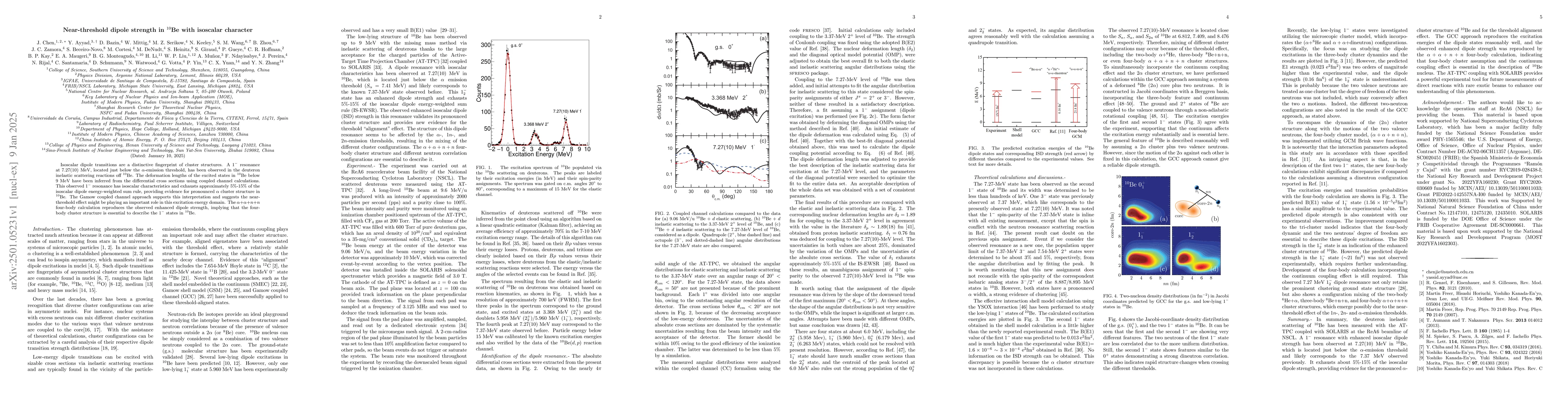 Thumbnail for Near-threshold dipole strength in {^{10}}Be with isoscalar character